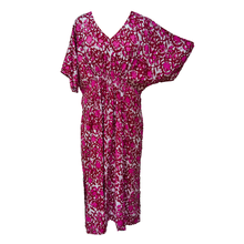 Load image into Gallery viewer, N Pink Batik Floral Smocked Maxi Dress Size 16-32 PL22