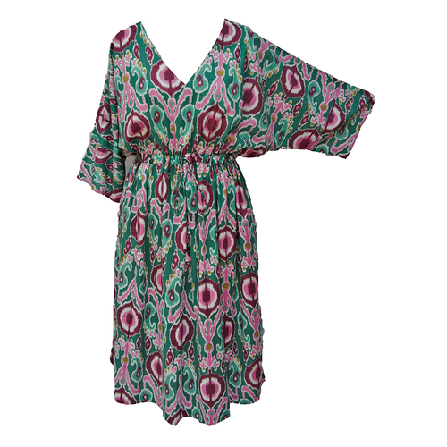 Jade Aztec Cotton Maxi Dress UK Size 18-32 M39