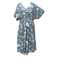 Load image into Gallery viewer, Ocean Birds Cotton Smocked Maxi Dress Size 16-32 P212