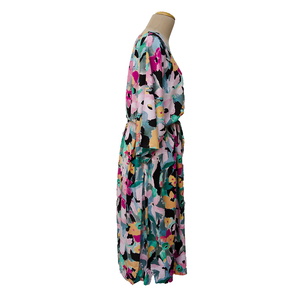 Pastels Floral Viscose Maxi Dress UK Size 18-32 M138