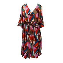 Load image into Gallery viewer, Abstract Viscose Maxi Dress UK Size 18-32 M140