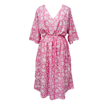 Load image into Gallery viewer, Pink Peacocks Cotton Maxi Dress UK Size 18-32 M152