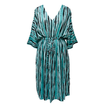 Load image into Gallery viewer, Mint Tie Dye Viscose Maxi Dress UK Size 18-32 M66