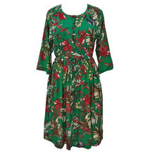 Load image into Gallery viewer, Jade Floral Midi Dress Size 14-30 A4
