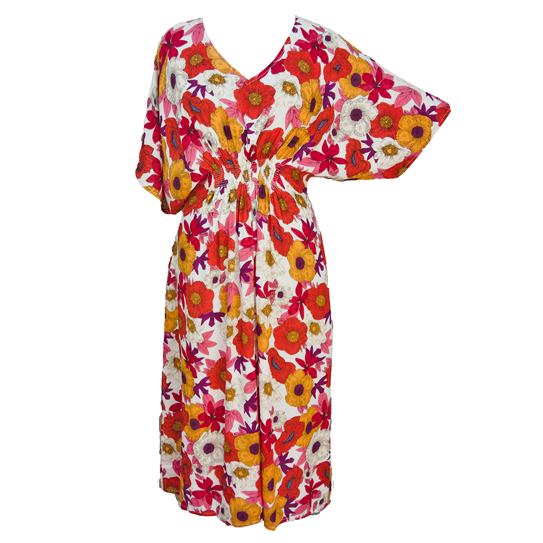 Smocked Maxi Dress Size 10-32 PL2 – The Global Mandala Clothing Co.