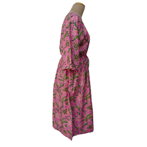 Pink Vines Cotton Maxi Dress UK Size 18-32 M128