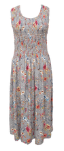 Load image into Gallery viewer, Grey Vines Viscose Maxi Dress UK One Size 16-24 ER5