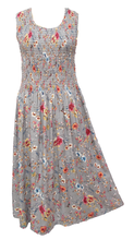 Load image into Gallery viewer, Grey Vines Viscose Maxi Dress UK One Size 16-24 ER5